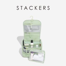 画像1: 【STACKERS】ハンギング ウォッシュバッグ　Hanging Wash Bag  セージグリーン Sage Green スタッカーズ (1)