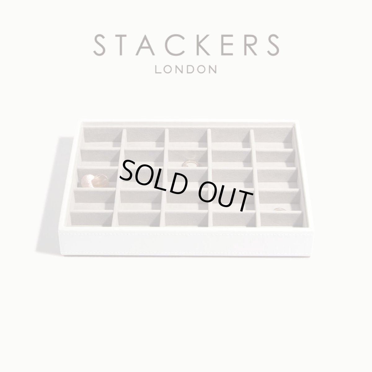 画像1: 【STACKERS】クラシック ジュエリーボックス 25sec ホワイト White スタッカーズ ロンドン イギリス (1)