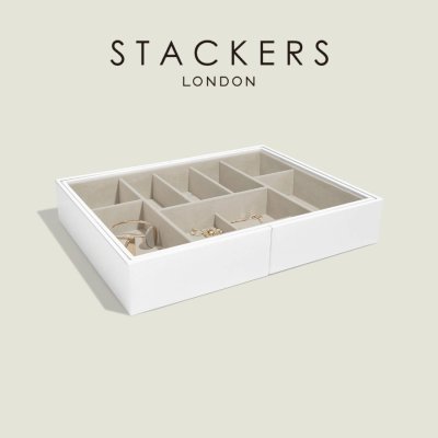 画像1: 【STACKERS】ジュエリースライダー M  Jewellery Slider　M  スムースホワイト White スタッカーズ イギリス ロンドン