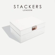 画像2: 【STACKERS】クラシック　ジュエリーボックス　選べる2個セット 2set　ホワイト＆ローズゴールド　White&RoseGold　スタッカーズ (2)