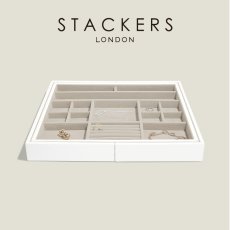 画像1: 【STACKERS】ジュエリースライダー M  Jewellery Slider　M  スムースホワイト White スタッカーズ イギリス ロンドン (1)