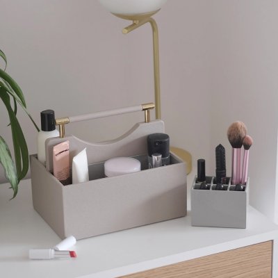 画像1: 【STACKERS】クラシックコスメティックオーガナイザー Classic Cosmetic Organiser トープ グレージュ Taupe スタッカーズ イギリス ロンドン