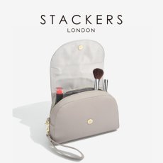 画像2: 【STACKERS】ラップアラウンド メイクアップ バッグ Wrap Around Makeup Bag トープグレージュ Taupe スタッカーズ イギリス ロンドン (2)