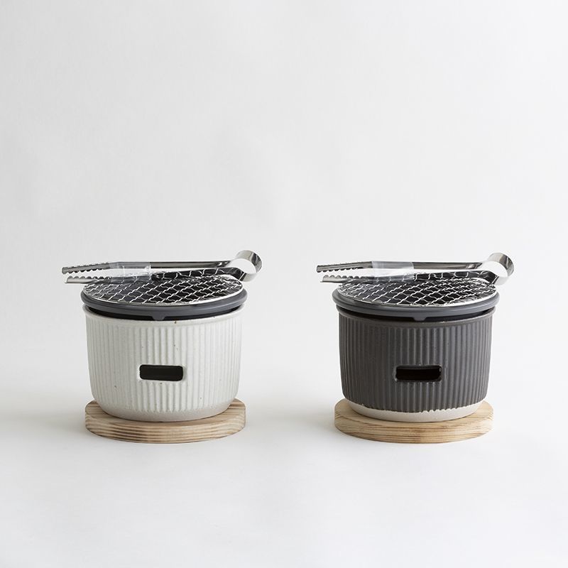 陶器 磁器 可愛い 美濃焼 日本製 ＬＯＬＯ ロロ おしゃれ かわいい 人気 おすすめ デザイン 七輪 BBQ 卓上 おうち時間 焼き物 炭 炭焼き  焼肉