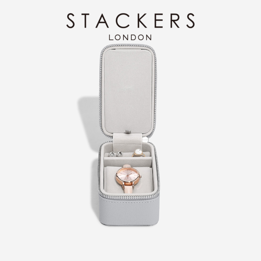 【STACKERS】ジュエリー＆ウォッチボックス　ペブルグレイ　Pebble Gray  76330   トラベル　  Travel Jewellery & Watch Box   スタッカーズ　イギリス　ロンドン